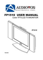 Audiovox FP1510 TV Operating Manual