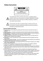 Audiovox FP1510 TV Operating Manual