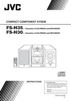 JVC CAFSH30 CAFSH35 FSH30 Audio System Operating Manual