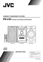 JVC CAUXL30 CAUXL40 SPUXL30 Audio System Operating Manual