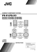 JVC CAFSX1 CAFSX3 FSX1 Audio System Operating Manual