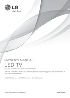 LG 42GA6400 47GA6400 47GA6450 TV Operating Manual