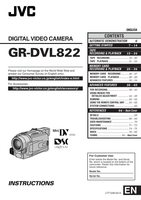 JVC GRDVL822 GRDVL822U Video Camera Operating Manual