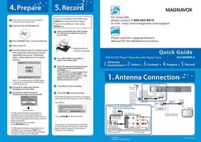 Magnavox H2160MW9OM DVD Player Operating Manual