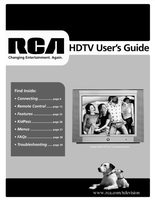 RCA HD26W854T TV Operating Manual