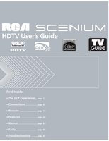 RCA HD44LPW167 HD50LPW167 HD50LPW175 TV Operating Manual