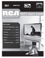 RCA HD44LPW62 HD50LPW62 HD61LPW62 TV Operating Manual