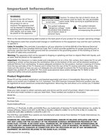 RCA HDLP50W151 HDLP61W151 TV Operating Manual