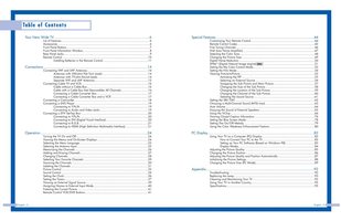 Samsung HLP5085W HLP5085WX/XAA HLP5085WX/XAC TV Operating Manual