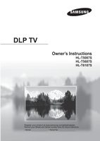 Samsung HLT5087S HLT5687S TXN2791HFX TV Operating Manual