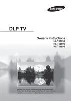 Samsung HLT5089S HLT5689S HLT6189S TV Operating Manual