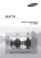 Samsung HLT7288 TV Operating Manual