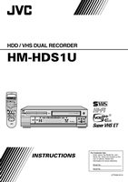 JVC HMHDS1U TV/VCR Combo Operating Manual