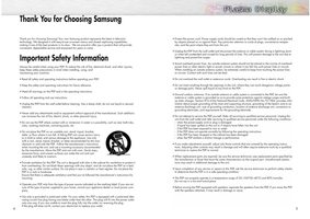 Samsung HPN4239 TV Operating Manual