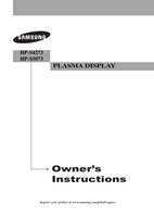 Samsung HPS4273 HPS5073 TV Operating Manual