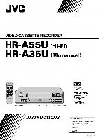 JVC HRA35U HRA55U VCR Operating Manual