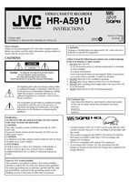 JVC HRA519U HRA5910 HRA5914 VCR Operating Manual