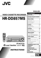 JVC HRDD857MS VCR Operating Manual