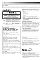 JVC HRS3500U VCR Operating Manual