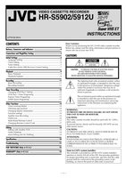 JVC HRS3912US HRS5902US HRS5912US TV Operating Manual