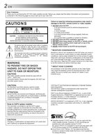 JVC HRS4500U VCR Operating Manual