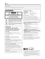 JVC HRS9800U TV/VCR Combo Operating Manual