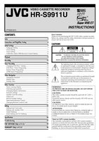 JVC HRS9911U VCR Operating Manual