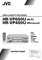 JVC HRVP450U HRVP650U VCR Operating Manual