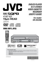 JVC HRXVC20U DVD Recorder (DVDR) Operating Manual