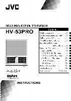 JVC HV29LPZ HV34LPZ HV53PRO TV Operating Manual