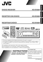 JVC KDDV5000 DVD Player Operating Manual