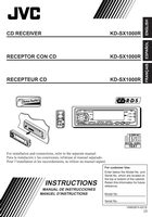 JVC KDSX1000 Audio System Operating Manual