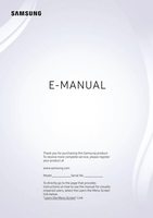 Samsung UN65NU6070FXZA TV Operating Manual