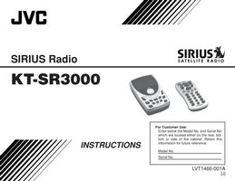 JVC KTPK3000 Audio System Operating Manual