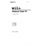 Sony KV13FM12 KV13FM13 KV13FM14 TV Operating Manual