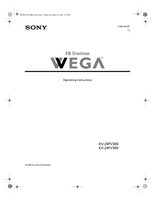 Sony KV20FV300 KV24FV300 TV Operating Manual