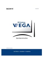 Sony KV27FV310 KV32FV310 KV36FV310 TV Operating Manual