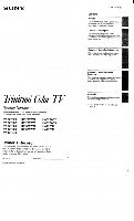 Sony KV27TS29 KV27TS32 KV27TS36 TV Operating Manual