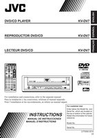 JVC KVDV7 Audio System Operating Manual