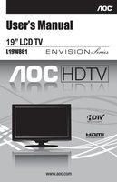 AOC L19W861 TV Operating Manual