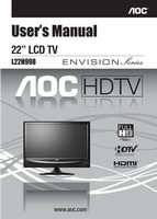 AOC L22H998 TV Operating Manual