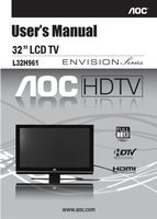 AOC L32H961OM TV Operating Manual