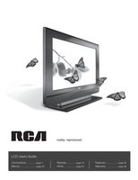 RCA L26WD23 L32WD22 L32WD22A TV Operating Manual