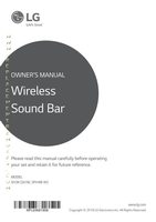 LG SH3K Sound Bar System Operating Manual