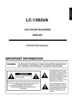 Sharp LC13B2UA TV Operating Manual