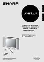 Sharp LC15B2UA TV Operating Manual