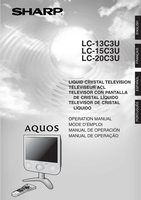 Sharp LC13C3U LC15C3U LC20C3U TV Operating Manual