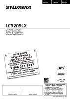 Philips Sylvania LC320SLX TV Operating Manual