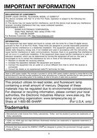 Sharp LC32SB27U TV Operating Manual