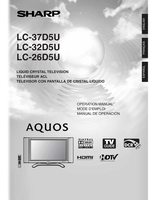 Sharp LC26D5U LC32D5U LC37D5U TV Operating Manual